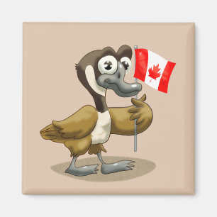 Cartoon Canada Goose Magneet