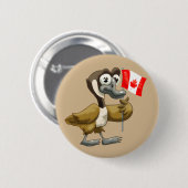 Cartoon Canada Goose Ronde Button 5,7 Cm (Voorkant /achterkant)