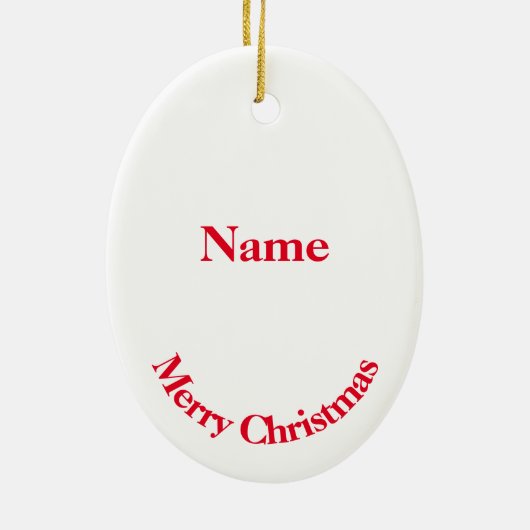 Cartoon Canadese kerstversiering Keramisch Ornament (Achterkant)