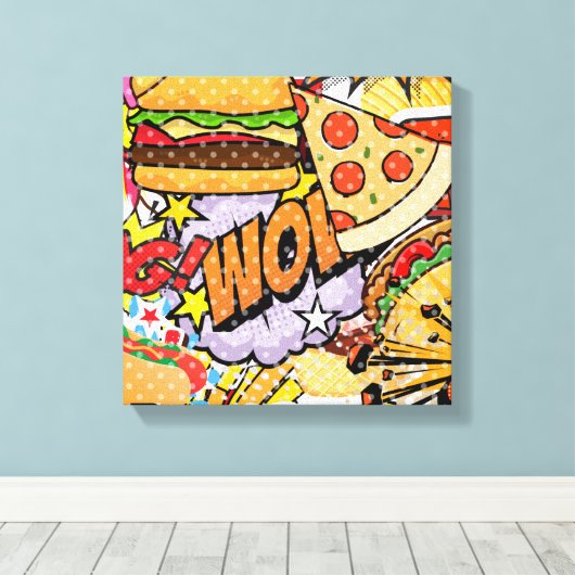 Cartoon Canvas Afdruk (Insitu (Houten vloer))