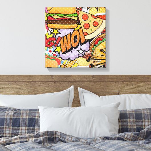 Cartoon Canvas Afdruk (Insitu (Slaapkamer))