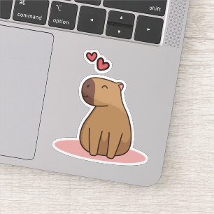 Cartoon capibara-sticker sticker