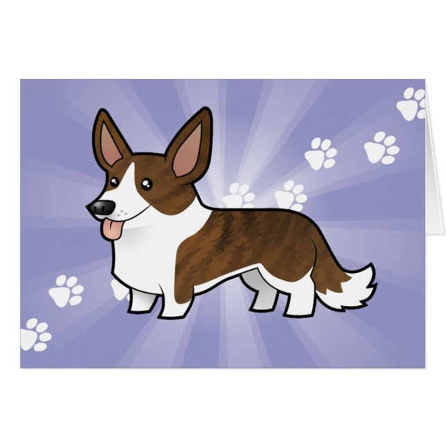Cartoon Cardigan Welsh Corgi (Voorkant Horizontaal)