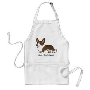Cartoon Cardigan Welsh Corgi Standaard Schort