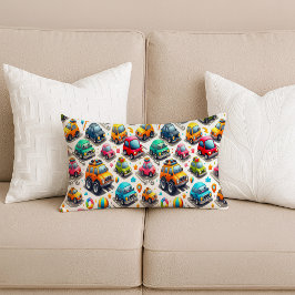 Cartoon Cars Colorful Kids Nursery Lumbar Pillow Kussen