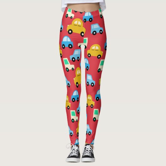 Cartoon Cars Leggings (Voorkant)