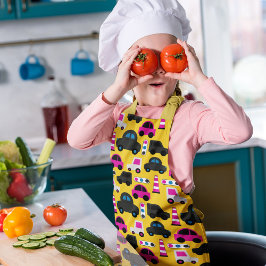 Cartoon Cars Yellow Schort