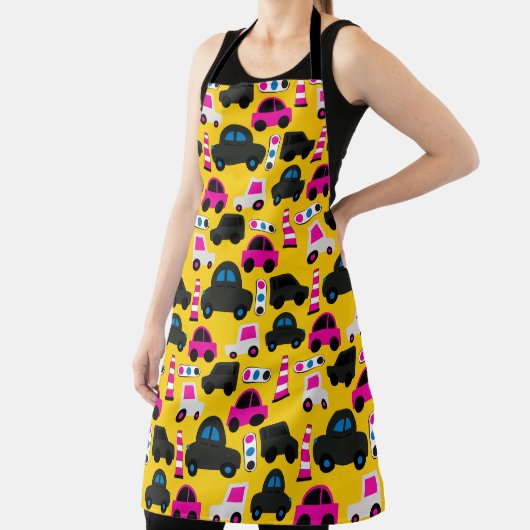 Cartoon Cars Yellow Schort (Insitu)