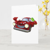 Cartoon carwash kaart (Gele Bloem)