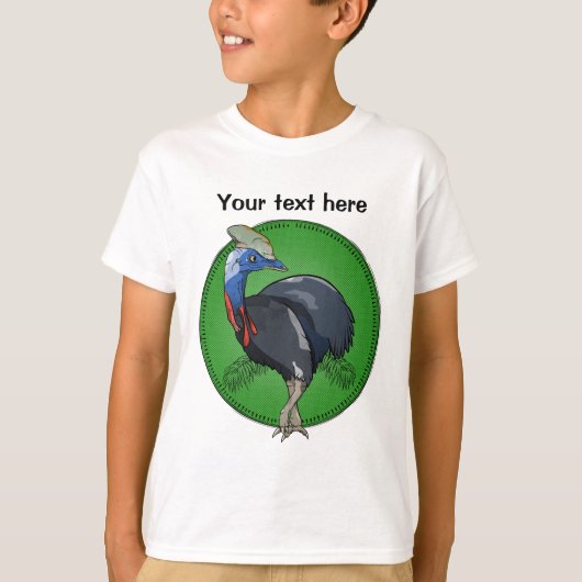 Cartoon Cassowary T-shirt (Voorkant)