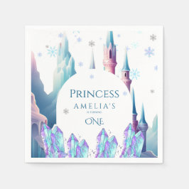  Cartoon Castle 1st Birthday Paper Servet