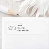 Cartoon Cat Add Your Own Text Address Labels (Insitu)