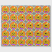 Cartoon Cat Birthday Cadeaupapier (Vlak)