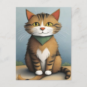 Cartoon Cat Briefkaart