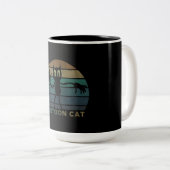  Cartoon Cat Creepypasta | Koolkattendeksel Tweekleurige Koffiemok (Voorkant rechts)