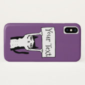 Cartoon Cat Hoesje-Mate iPhone Case (Achterkant (horizontaal))