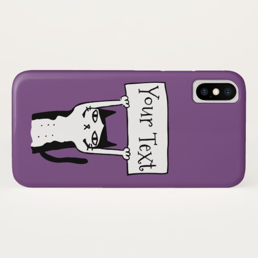 Cartoon Cat Hoesje-Mate iPhone Case (Achterkant (horizontaal))