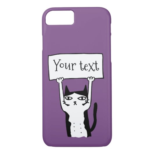 Cartoon Cat Hoesje-Mate iPhone Case (Achterkant)