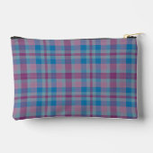 Cartoon Cat in the Snow Blue Pencil Pouch Etui (Achterkant)