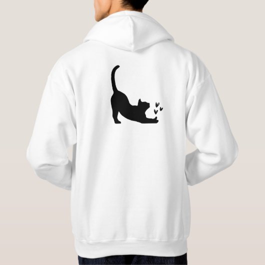 CARTOON CAT MEN'S AND WOMEN'S HOODIE (Achterkant)