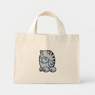 Cartoon Cat Mini Tote Bag