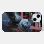 Cartoon Cat neemt een selfie - Leuke en stijlvolle Case-Mate iPhone Case (Achterkant (horizontaal))