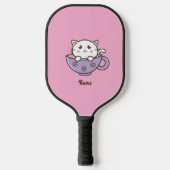 Cartoon cat pickleball paddle (Voorkant)