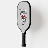 Cartoon cat pickleball paddle (Links)