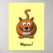 Cartoon Cat Poster (Voorkant)