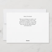 Cartoon Cat Schattige Xmas Candy Cane Aangepaste t Feestdagenkaart (Achterkant)