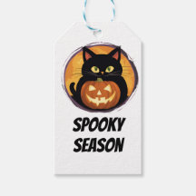 Cartoon Cat Spooky Seizoen Halloween Happy Holiday