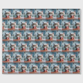 Cartoon Cat With Humorous Text On a Coffee Mug Cadeaupapier (Vlak)