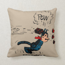 Cartoon Cat "Zip! POW!" Pijler