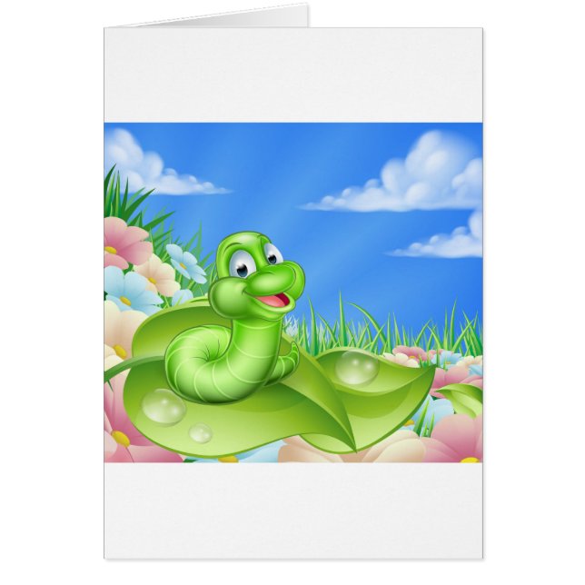 Cartoon Cateronder in Meadow (Voorkant)