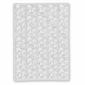 Cartoon Cats Different Meow Languages  Sticker (Voorkant)