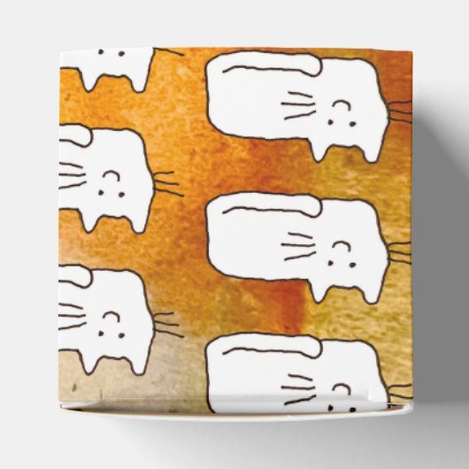 Cartoon Cats Doodle Line Drawing Favor Boxes Bedankdoosjes (Bovenkant)