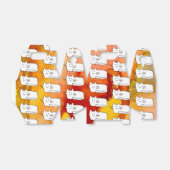 Cartoon Cats Doodle Line Drawing Favor Boxes Bedankdoosjes (Uitgevouwen)