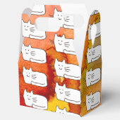 Cartoon Cats Doodle Line Drawing Favor Boxes Bedankdoosjes (Geopend)