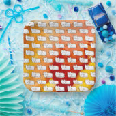 Cartoon Cats Doodle Line Drawing Papieren Bordje (Feest)