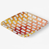 Cartoon Cats Doodle Line Drawing Papieren Bordje (Gebogen)