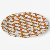 Cartoon Cats Doodle Line Drawing Papieren Bordje (Gekanteld)