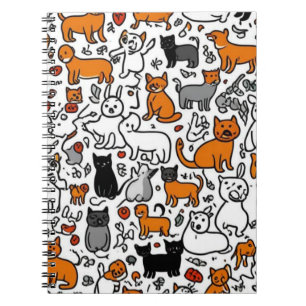 Cartoon Cats & Doodles Notitieboek
