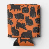 Cartoon Cats Hand getrokken patroon Blikjeskoeler (Achterkant)