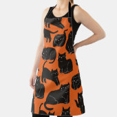 Cartoon Cats Hand getrokken patroon Schort (Insitu)