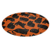 Cartoon Cats Hand getrokken patroon Snijplank (Hoek)