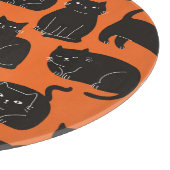 Cartoon Cats Hand getrokken patroon Snijplank (Hoek)