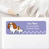Cartoon Cavalier King Charles Spaniel Etiket (Insitu)