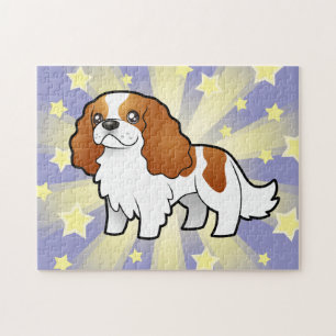 Cartoon Cavalier King Charles Spaniel Legpuzzel