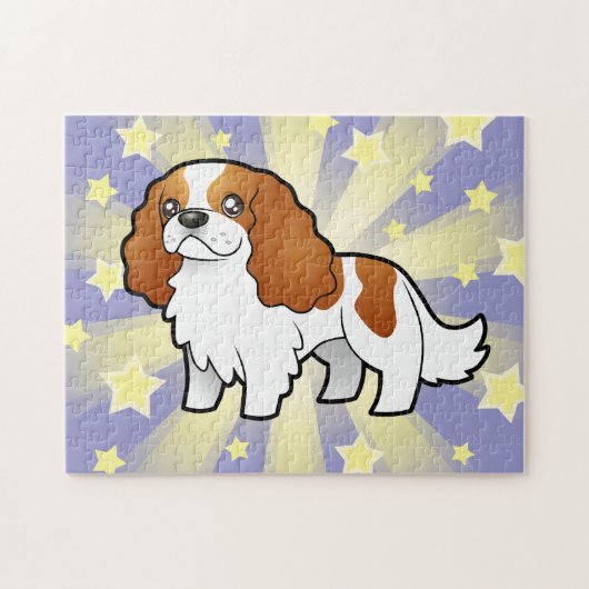Cartoon Cavalier King Charles Spaniel Legpuzzel (Horizontaal)