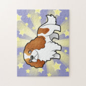 Cartoon Cavalier King Charles Spaniel Legpuzzel (Verticaal)